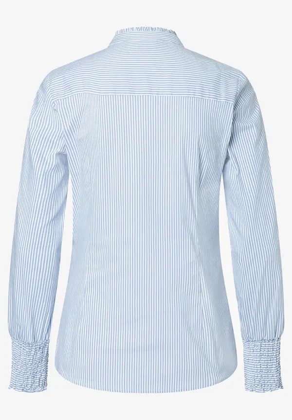 More & More Streifenbluse, hellblau/weiß Black Friday