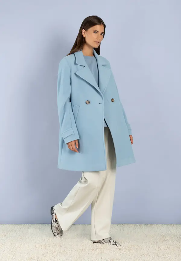 More & More Kurzmantel, hellblau, Herbst-Kollektion Osterangebot