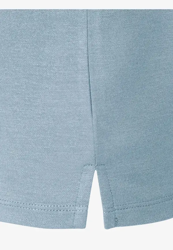 More & More T-Shirt mit Zierkante, hellblau Zeitlich begrenztes Angebot
