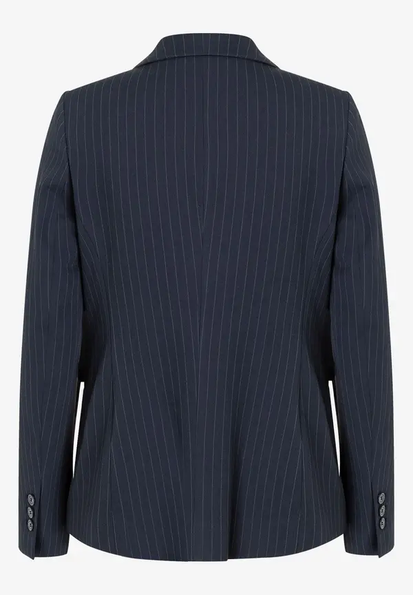 More & More Nadelstreifenblazer, marine Blitzangebot