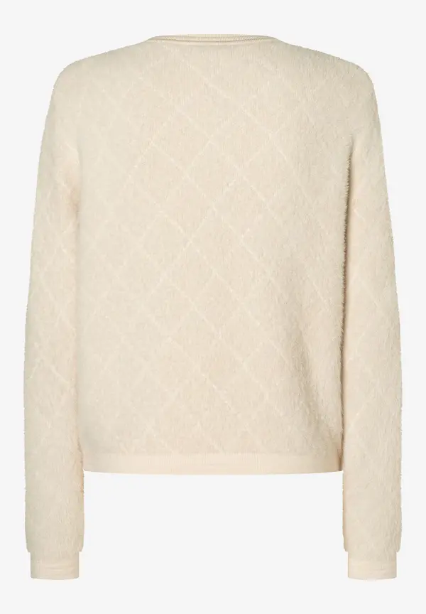 More & More Fell-Strickjacke, powder creme Große Rabatte