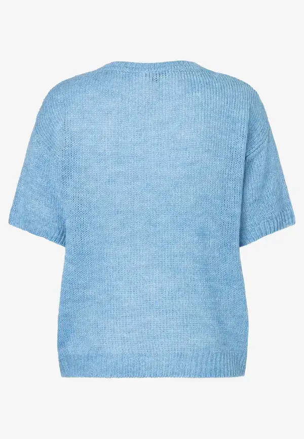 More & More Kurzarm-Pullover, hellblau Saisonale Angebote