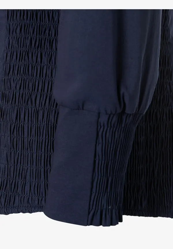 More & More Hemdbluse mit Smok-Einsatz, marine Sonderangebote