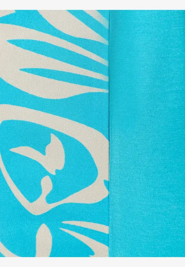 More & More Blusenshirt, abstrakter Flowerprint, Frühjahrs-Kollektion Kostenlose Rückgabe
