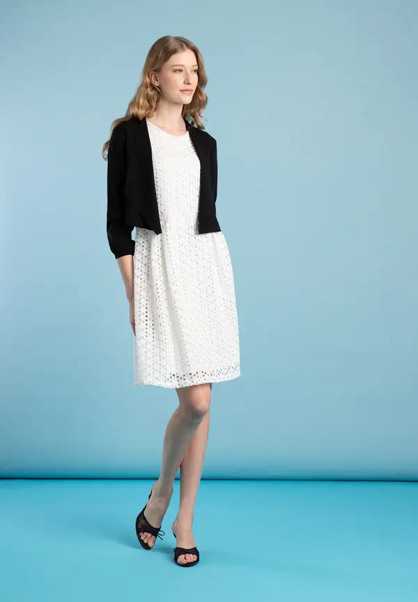 More & More kurzer Cardigan, schwarz, Frühjahrs-Kollektion Letzte 3 Tage