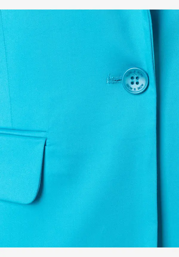 More & More Baumwoll-Satin Blazer, türkis, Frühjahrs-Kollektion Neueste Stile