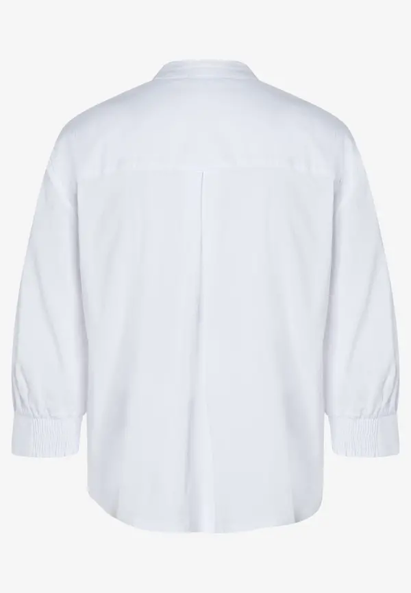 More & More Baumwoll/Stretch Bluse, weiß, Frühjahrs-Kollektion Bis zu 55% Rabatt