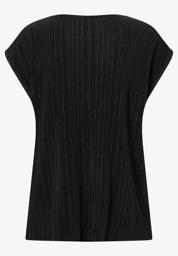 More & More Plisséeshirt, schwarz, Frühjahrs-Kollektion Discount Store für neue Produkte