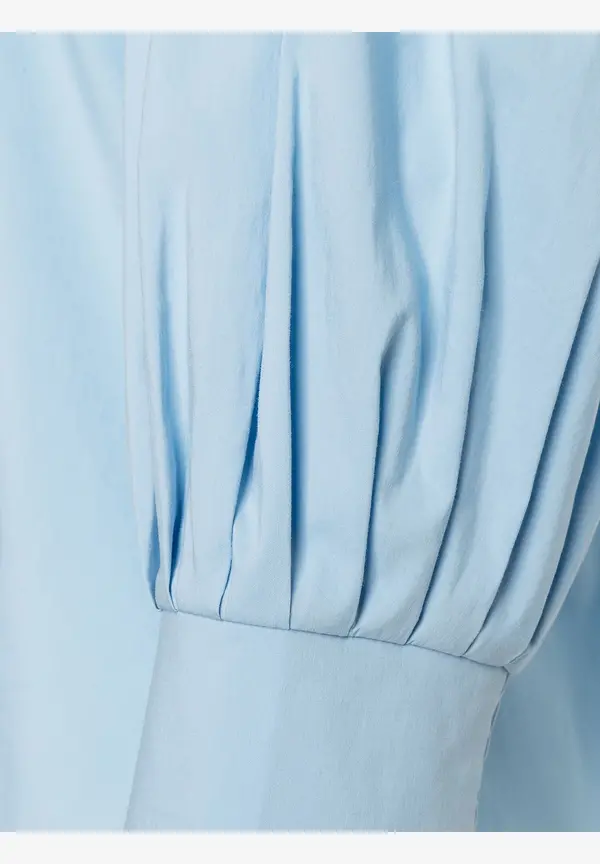 More & More Baumwoll/Stretch Bluse, light skyblue, Frühjahrs-Kollektion 50% Rabatt mit kostenlosem Versand