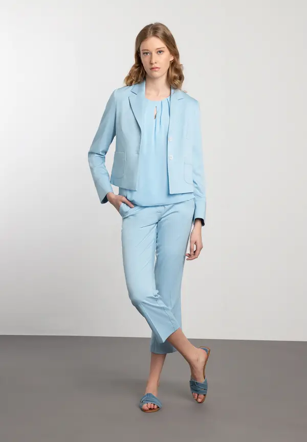 More & More verkürzte Anzughose, light skyblue, Frühjahrs-Kollektion Begrenzt auf 3 Tage