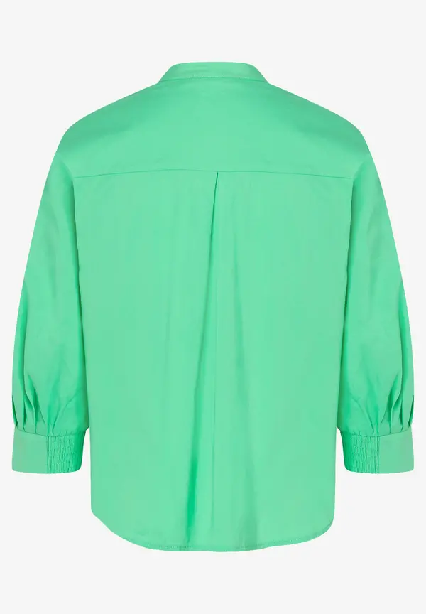 More & More Baumwoll/Stretch Bluse, march green, Frühjahrs-Kollektion Im Verkauf