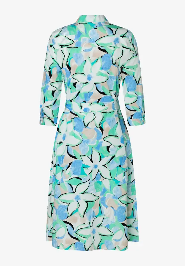 More & More Hemdblusenkleid, Blumenprint, Frühjahrs-Kollektion 2025