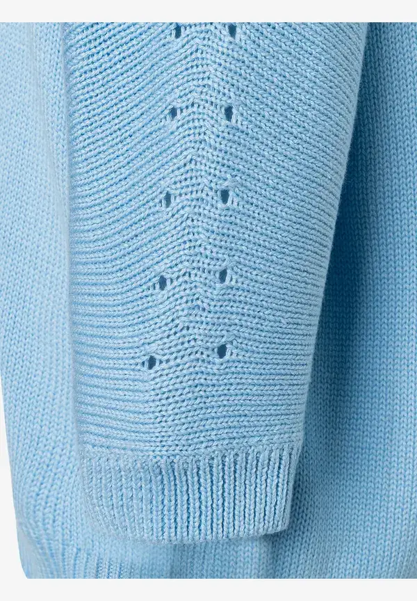 More & More Pullover mit V-Ausschnitt, light skyblue, Frühjahrs-Kollektion Schlussverkauf