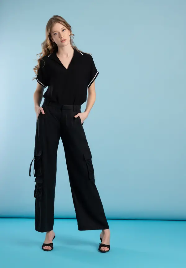 More & More Polo-Bluse, schwarz, Frühjahrs-Kollektion Meist gekauft