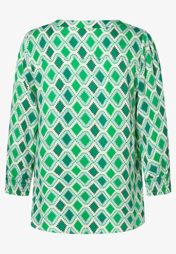 More & More Satinbluse, grafischer Print, Frühjahrs-Kollektion Blitzverkäufe