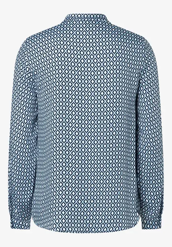 More & More Printbluse, hellblau/ecru/marine Großer Ausverkauf