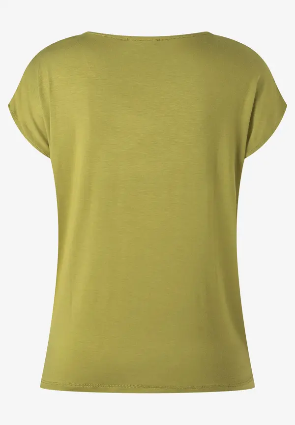 More & More Shirt mit Satinfront, soft moss green Weihnachtsangebot