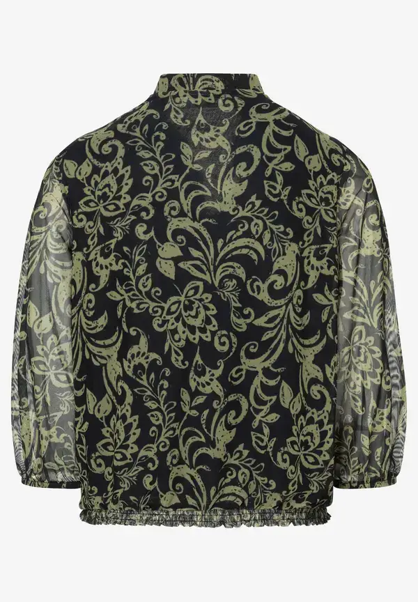 More & More Meshshirt, Paisleyprint, marine/grün Neueste Mode