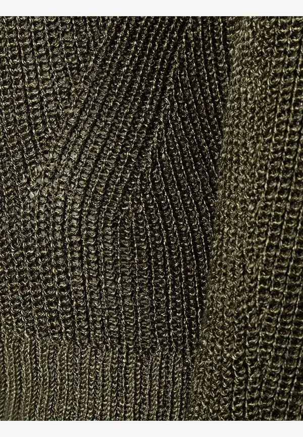 More & More Pullover mit Glanz, oliv Tägliche Deals