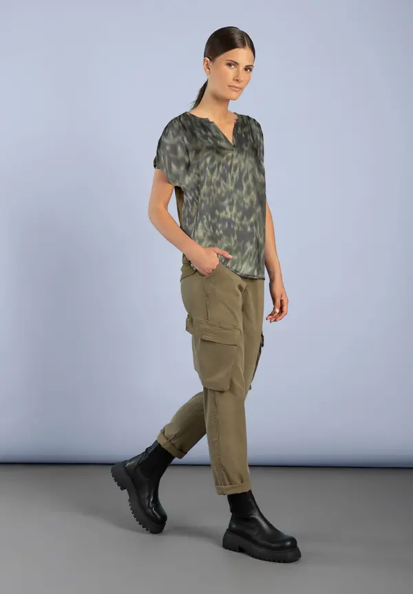 More & More Blusenshirt, New Animal-Print Riesige Ersparnisse