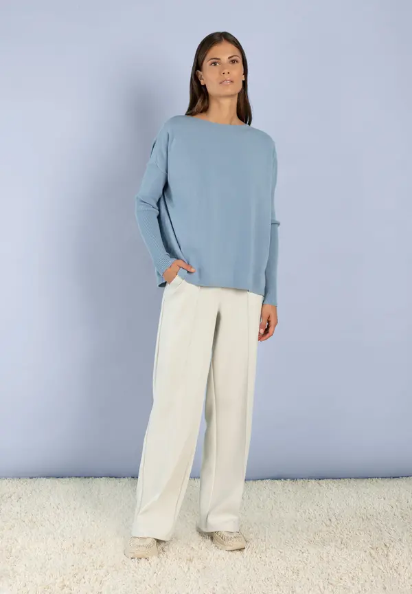 More & More Pullover, hellblau VIP-Rabatte