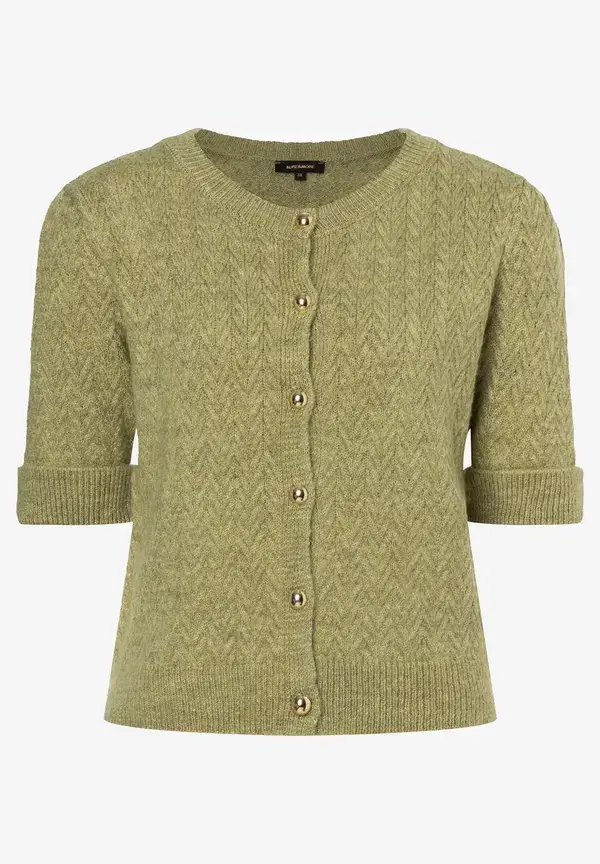 More & More Cardigan, Kurzarm, soft moss green Tiefpreis