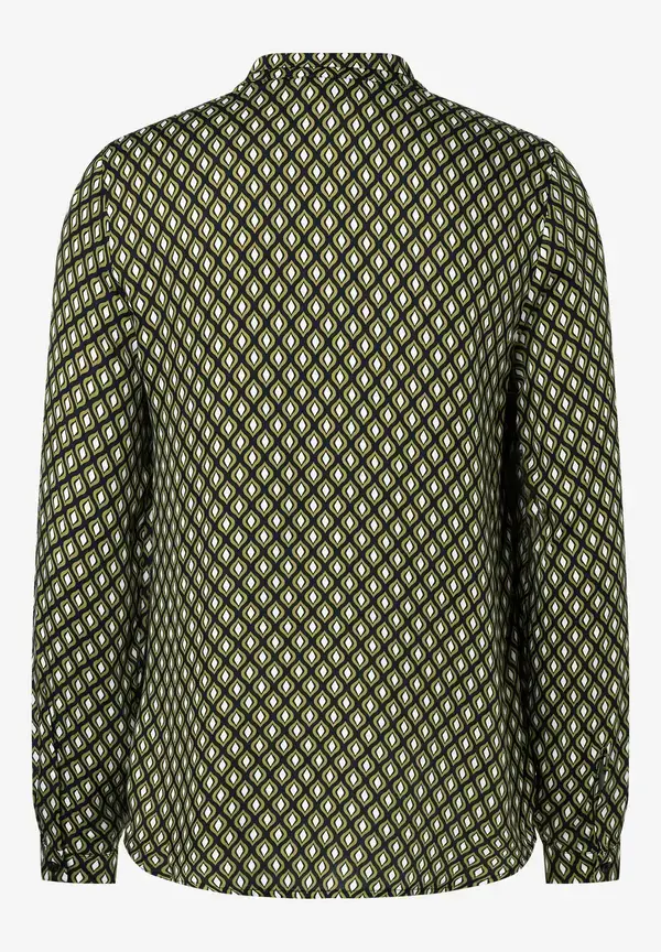 More & More Printbluse, grün/ecru/marine Wochenangebot