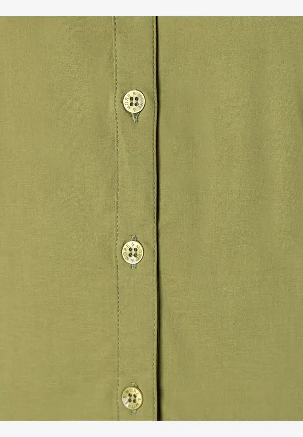 More & More Baumwoll/Stretch Bluse, soft moss green Kostenlose Rückgabe