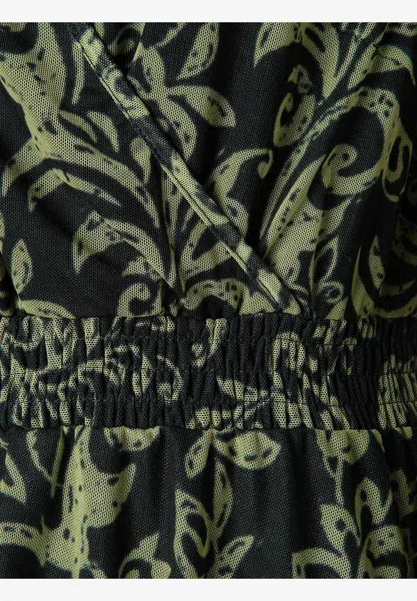 More & More Meshkleid, Paisleyprint, marine/grün JETZT KAUFEN