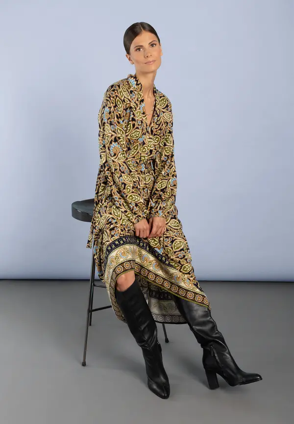 More & More Maxikleid, Ornament-Print Letzter Tag