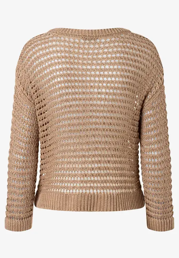 More & More Ajour Pullover, soft toffee, Sommer-Kollektion Nur noch ein Tag übrig