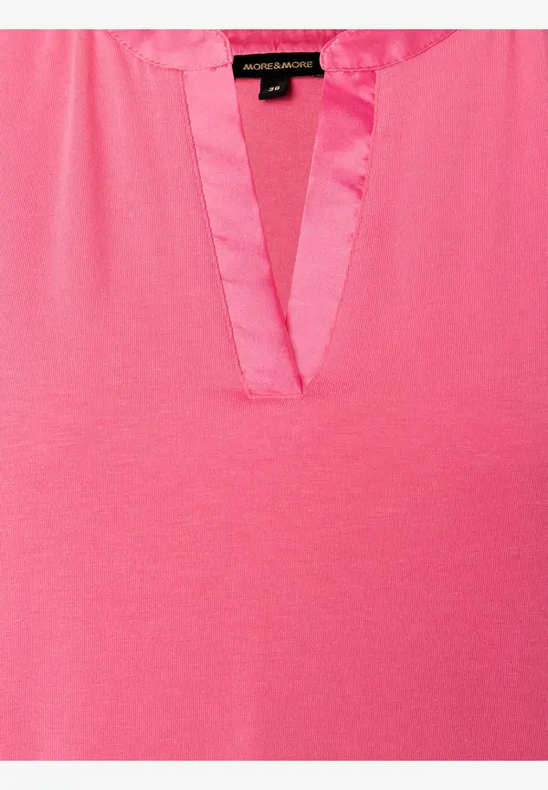 More & More Shirt mit Satinkante, sorbet pink, Sommer-Kollektion Verkauf