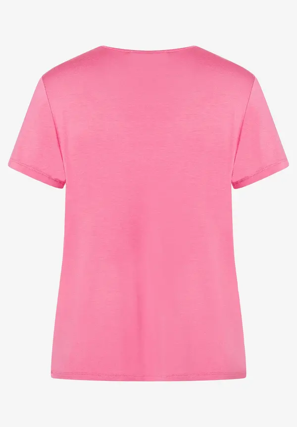 More & More T-Shirt mit V-Ausschnitt, sorbet pink, Sommer-Kollektion Schlussverkauf