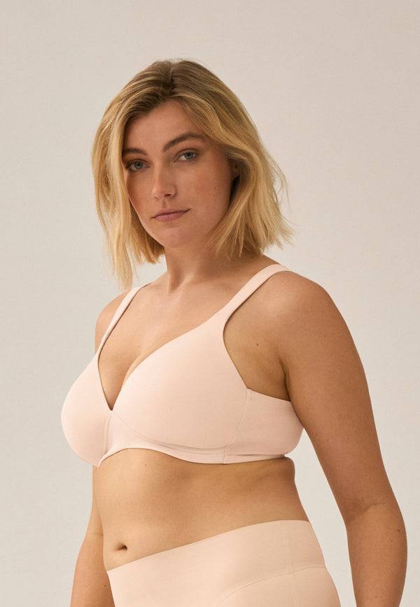 ﻿Naturana Bügelloser Soft-BH mit Schale - Light Beige Muttertagsangebot