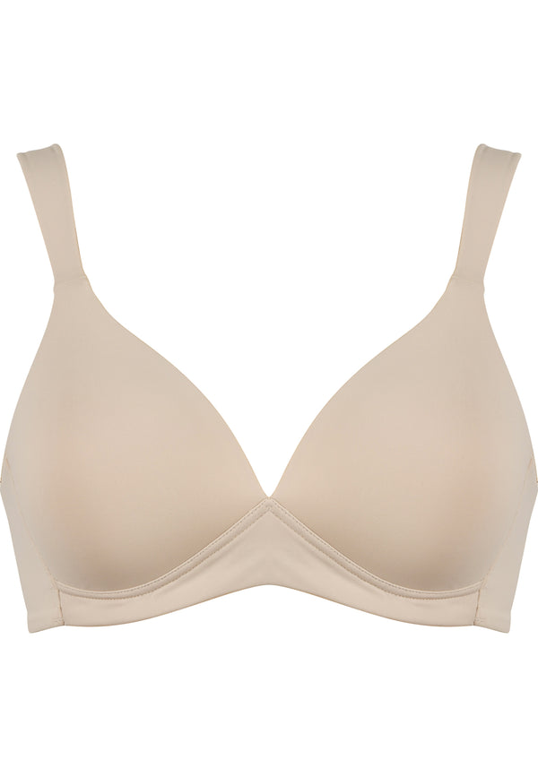 ﻿Naturana Bügelloser Soft-BH mit Schale - Light Beige Muttertagsangebot