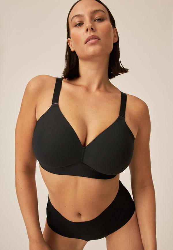 Naturana Soft-BH mit Side Smoother Effekt - Schwarz Lagerräumung