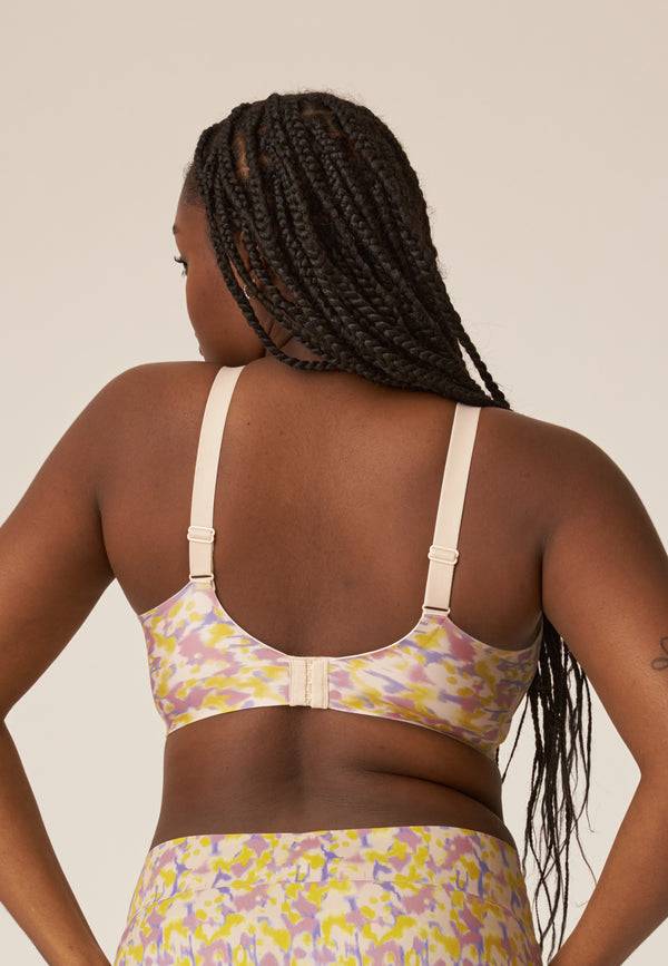 Naturana Soft-BH mit Side Smoother Effekt - Smoked Orchid Print Top Angebot