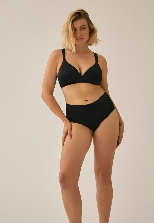 Naturana Bügelloser Soft-BH mit Schale - Schwarz Zeitlich begrenztes Angebot