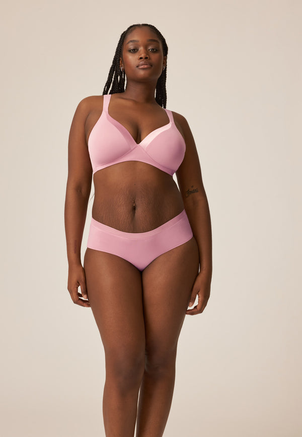 Naturana Bügelloser BH mit Schale und Glanzband - Smoked Orchid Große Rabatte