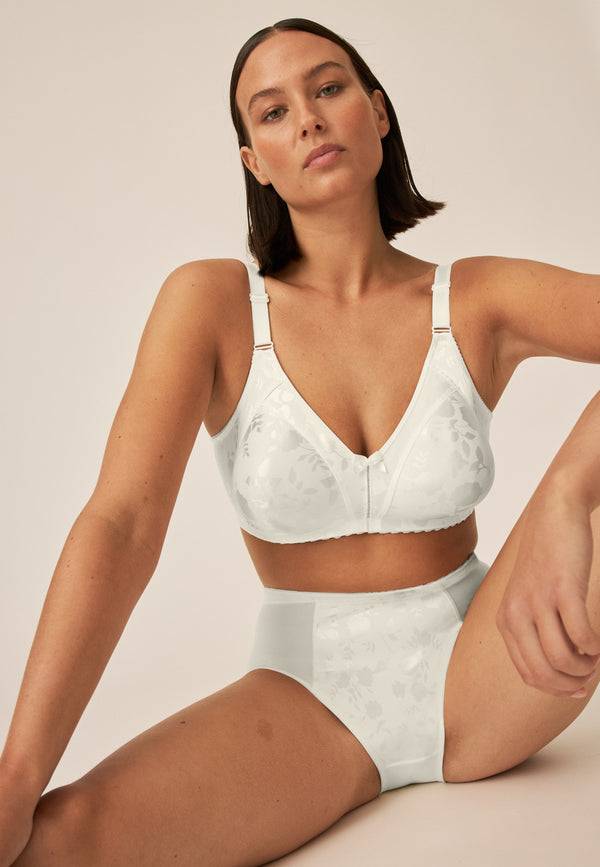 Naturana Minimizer Soft-BH in Blumenmuster - Champagner Kauf eins, bekomm eins gratis