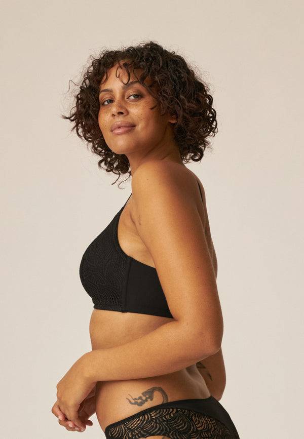 Naturana Soft-BH mit Schale und Spitze - Schwarz Riesige Ersparnisse
