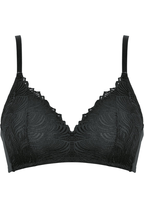 Naturana Soft-BH mit Schale und Spitze - Schwarz Riesige Ersparnisse