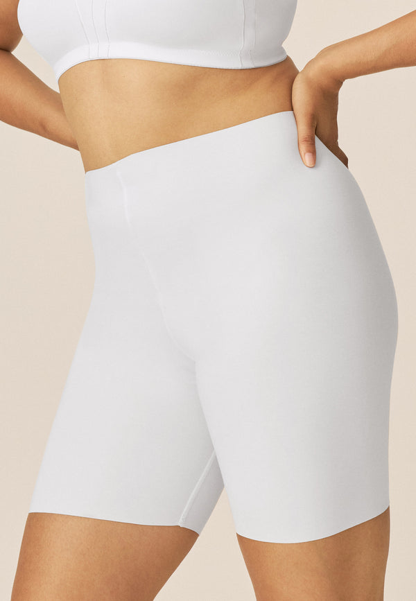 Naturana Baumwoll-Radlershort Cleancut - Weiss Bis zu 60% Rabatt