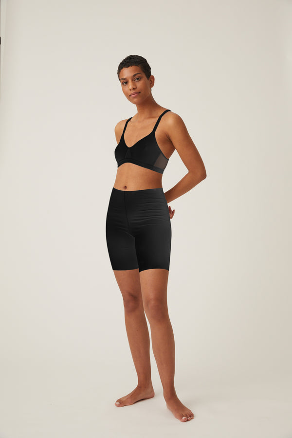 Naturana Baumwoll-Radlershort Cleancut - Schwarz Bis zu 65% Rabatt
