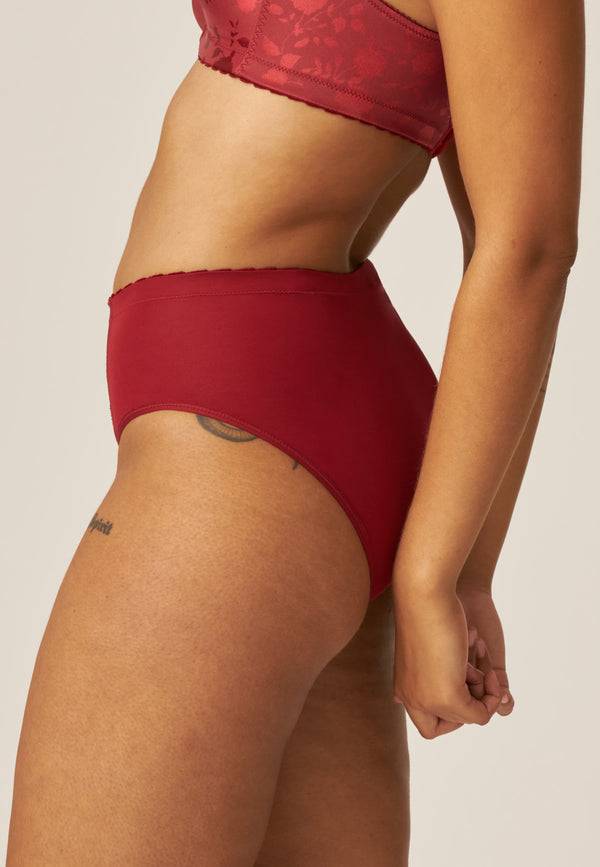 Naturana Minimizer Slip im Blumenmuster - Deep Claret 50% Rabatt mit kostenlosem Versand