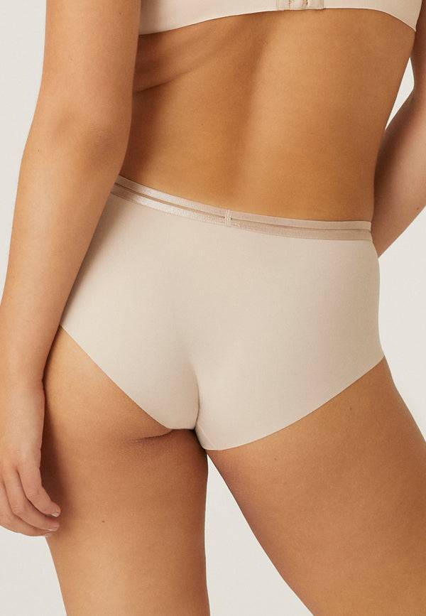 Naturana Clean Cut Panty mit Mesh-Details - Light Beige Fabrikladen