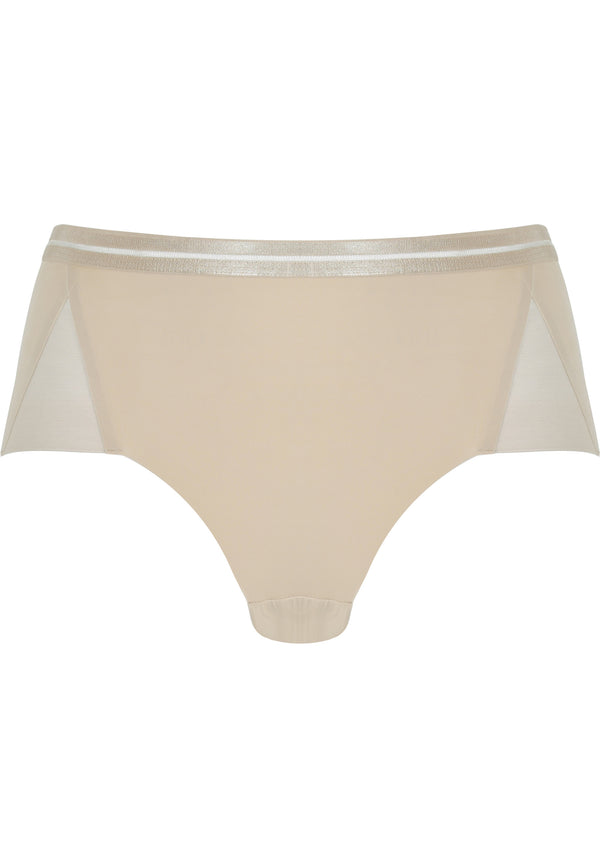 Naturana Clean Cut Panty mit Mesh-Details - Light Beige Fabrikladen