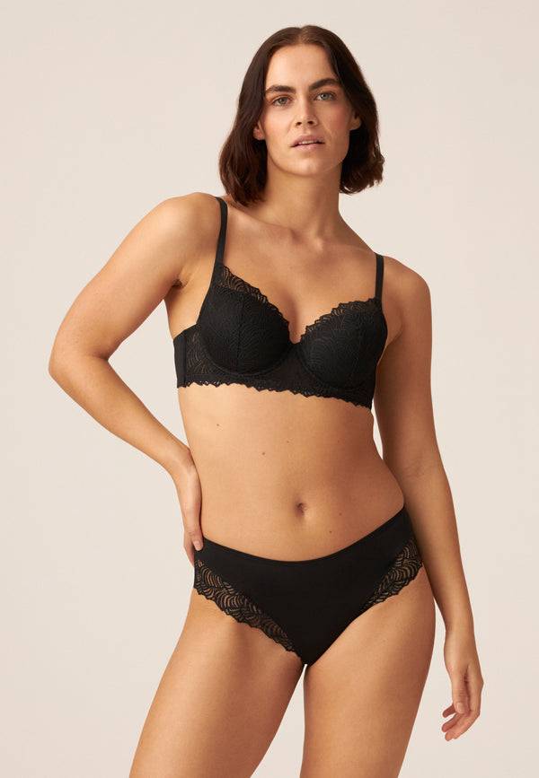 Naturana Panty mit Spitzendetails - Schwarz Im Verkauf