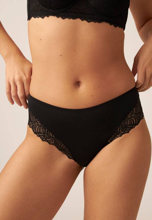 Naturana Panty mit Spitzendetails - Schwarz Im Verkauf