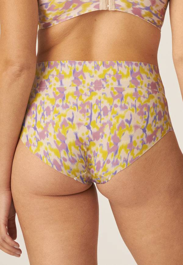 Naturana High Waist Slip mit leichtem Shape-Effekt - Smoked Orchid Print 2025